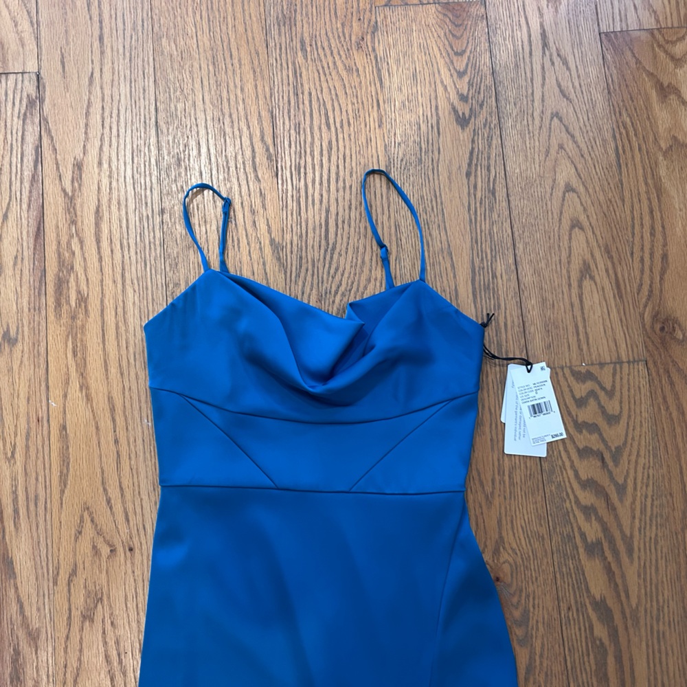 NWT Liv Foster Ciara Satin Long Gown (Size 0) - Picture 7 of 11